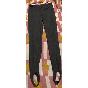 Old Navy Active Women's Dark‎ Grey Cozecore High Rise GoDry Stirrup Leggings, M